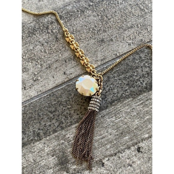 J. Crew Necklace Tussle Gold Tone Chain 30”+2” - Picture 7 of 11